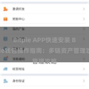 Bitpie APP快速安装 Bitpie钱包操作指南：多链资产管理攻略