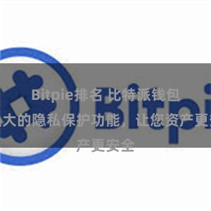 Bitpie排名 比特派钱包：强大的隐私保护功能，让您资产更安全