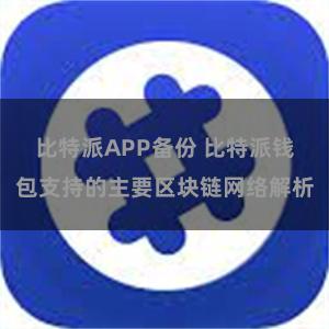 比特派APP备份 比特派钱包支持的主要区块链网络解析