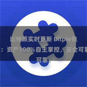 比特派实时更新 Bitpie钱包：资产100%自主掌控，安全可靠。