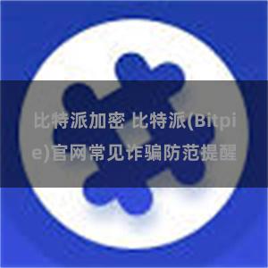 比特派加密 比特派(Bitpie)官网常见诈骗防范提醒