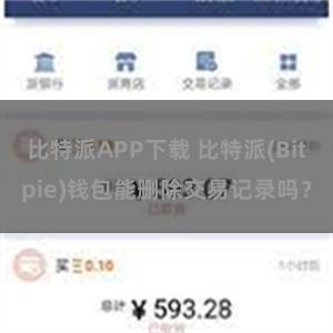 比特派APP下载 比特派(Bitpie)钱包能删除交易记录吗？